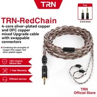 Trn RedChain Cáp tai nghe nâng cấp bằng đồng mạ bạc 2PIN-S Sử dụng cho TRN MT1 KZ ZSN Pro QKZ AK6Pro