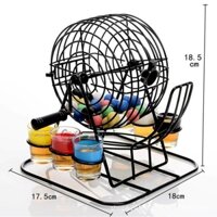 Trò Chơi Ăn Nhậu Lồng Quay Xổ Số (Lô tô), Vòng Quay May Mắn, Đồ Chơi Uống Rượu, Hàng Nhập Khẩu