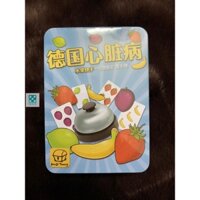 Trò chơi bài hoa quả Halli Galli 112 thẻ, kèm hộp sắt và chuông phiên bản mới boardgame nhanh tay nhanh mắt cực vui