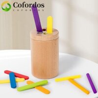 Trò chơi bảng gậy gỗ COFORDOS, Trò chơi thả bóng Montessori đếm giáo dục, Gậy nhiều màu sắc Phát triển động cơ tinh chất lượng cao Đồ chơi phân loại màu học tập