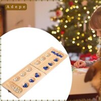 Trò chơi bảng Mancala bằng gỗ Trò chơi 2 người chơi 48 viên đá cho bữa tiệc giải trí