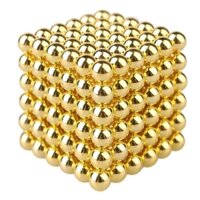 Trò chơi Bi Nam Châm 5mm màu vàng Gold 216 Viên Bucky Balls