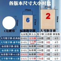 Trò chơi board game Rummikub chính thức, Mahjong Israel, phiên bản trẻ em, nhiều người chơi, tiệc giải trí, phiên bản cao cấp, gạch số