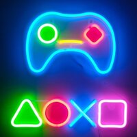 Trò chơi Đèn Neon LED trang trí phòng chơi Game PS4 Tay cầm Biểu tượng