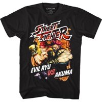 Trò chơi độc lập Street Fighter Street Fighter Kombat Whirlwind (Street Fighter) In họa tiết Nam 100% Cotton cổ tròn nửa @