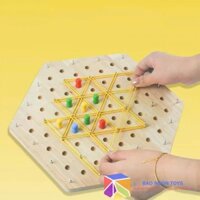 Trò chơi giải trí vui nhộn cờ tam giác dây xích dành cho cả trẻ em và người lớn cùng chơi, board game giảm stress DG361