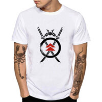 Trò Chơi Jin Sakai Ma Của Tsushima Trang Phục Hóa Trang Nhật Bản Katana Samurai Ronin Unisex Cotton Áo Sơ Mi Bông Tai Kẹp Áo YM039B
