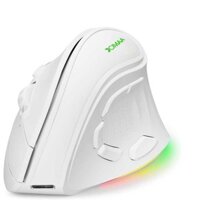 Trò Chơi Không Dây Có Thể Sạc Lại Chế Độ Kép RGB Vertical Ergonomic Mouse 2.4G Chuột Cho PC Desktop Laptop Table
