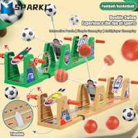 Trò chơi máy tính để bàn bóng rổ xoay SPARKL, Nhựa có bảng điểm Trò chơi bóng rổ để bàn, Giáo dục sớm 2 người chơi thể thao Mini Bàn tương tác Đồ chơi chiến đấu Quà tặng Giáng sinh
