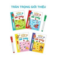 Trò Chơi Mê Cung Phát Triển Trí Tuệ - bộ 4 cuốn tặng 2 cái bút