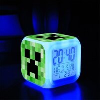 Trò chơi Minecraft Anime Hàng hóa Đồng hồ báo thức im lặng phát sáng MC Sinh viên Trẻ em Đồng hồ đầu giường