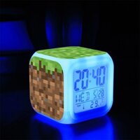 Trò chơi Minecraft Anime Hàng hóa Đồng hồ báo thức im lặng phát sáng MC Sinh viên Trẻ em Đồng hồ đầu giường