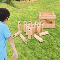 Trò chơi ném khối được đánh số có giỏ đựng đồ ném Bowling cho người lớn Tất cả