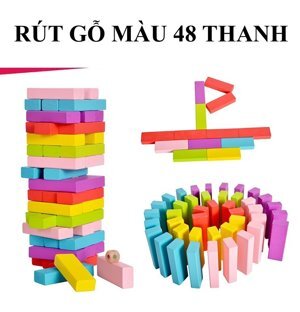 Trò Chơi rút gỗ số - 48 thanh