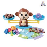 Trò chơi toán học bộ cân khỉ học toán QC cho bé từ 3 tuổi với hình thù chú khỉ ngộ nghĩnh giúp bé làm quen với môn toán kích thích sự say mê ham học hỏi bộ môn này cho bé