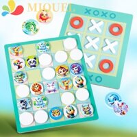 Trò chơi trên bàn MIQUEL Tic-Tac-Toe, Trò chơi xếp hình Tư duy lật cờ vua XO 2 trong 1, Giáo dục sáng tạo Tương tác động vật trái cây Trò chơi bảng tương tác giữa cha mẹ và con cái