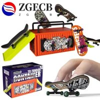 Trò chơi ván trượt đầu ngón tay ZGECB, Giá đỡ kim loại Vòng bi bánh xe Ván trượt ngón tay, Ván trượt ngón tay bằng gỗ phong chuyên nghiệp Đồ chơi ván ngón tay bằng gỗ chuyên nghiệp Quà tặng Giáng sinh cho trẻ em