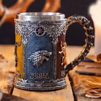 Trò Chơi Vương Quyền Bia Steins Sáng Tạo Viking Cướp Biển Cốc Có Mỏ Bia Cốc Cứu Trợ Bằng Gốm Có Tay Cầm / Cốc Thùng