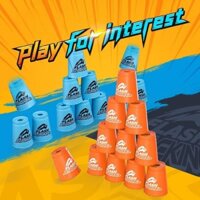 Trò chơi xếp chồng cốc, Bộ ly xếp chồng 12 chiếc, Cuộc thi thử thách Huấn luyện thể thao Ý tưởng tiệc Cốc nhanh Trò chơi dành cho trẻ em và người lớn