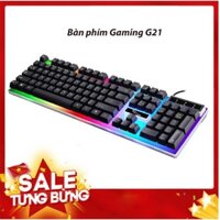 [TRỢ GIÁ] Bàn phím giả cơ GAMING G21 PRO 2019 đèn LED 7 màu độc đáo - Bảo Hành 1 Đổi 1