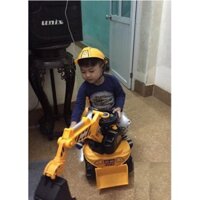 [Trợ giá] Cẩu điện cho bé JA88 có nhạc, mũ, sạc, gầu múc, gầu cặp