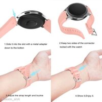 Trợ Giá Dây đeo Silicon thay thế thời trang cho đồng hồ Samsung Galaxy Watch 3 45mm 46mm 22mm
