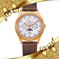 [Trợ giá] Đồng hồ nam dây da Olympia Star OPA98022-00MR-GL