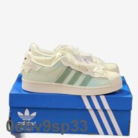 Trợ Giá Giày Adidas Sò Super Star Xanh Pastel Sneaker Thể Thao Nam Nữ Chạy Bộ