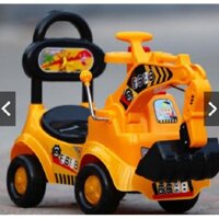 [Trợ giá] Xe cẩu chòi chân cho bé 1-4 tuổi có nhạc,gầu múc, tựa lưng, thùng đồ