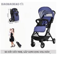 [Trợ giá] Xe đẩy du lịch gấp gọn như vali có tay kéo Baobaohao Y1