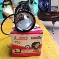 Trợ Sáng Bi cầu Loại To Pha trắng cốt vàng siêu sáng 2 Chế Độ