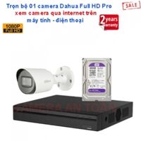 TRỌN BỘ 01 CAMERA DAHUA FULL HD PRO