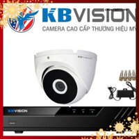 Trọn Bộ 01 Mắt Camera Giám Sát KBVISION Full HD 1080P - Thương Hiệu Mỹ, Vỏ Kim Loại, CHuẩn Nén H265+ MSP290102