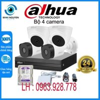 Trọn bộ ( 1 - 4 ) Camera quan sát 2.0 Megapixcel DAHUA