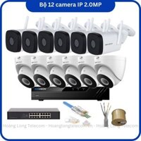 Trọn bộ 12 camera IP wifi Kbvision 2MP giá rẻ chính hãng