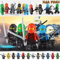 Trọn Bộ 12 Ninja Siêu Đẳng Ninjago Đồ Chơi Xếp Hình Lắp Ráp MOC DIY