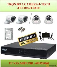 Trọn bộ 2 camera an ninh gia đình JTech JT-3206 / JT-5610