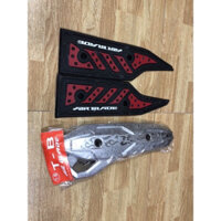 Trọn bộ 2 món ốp xe AB Air blade (đời 2016->2019) bao gồm có Sàn lót chân cao su +Ốp pô gang cao cấp