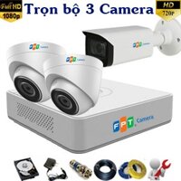 Trọn bộ 3 Camera Fpt Giá Chỉ 4,5 triệu đồng