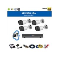 Trọn Bộ 4 Camera KBVISION 2.0M. Bảo Hành 2 Năm