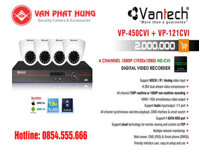 Trọn bộ 4 camera VANTECH 1.0 Mp