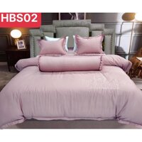 Trọn bộ 5 món chăn ga gối Habour Silk - HÀNG CÓ SẴN - HBS02