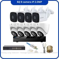 Trọn bộ 9 camera IP wifi Kbvision 2MP giá rẻ chính hãng