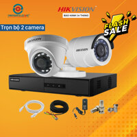 Trọn Bộ Camera Quan Sát 2 Mắt Hikvision 2.0MP Full HD - Hàng chính hãng - Không có ổ cứng