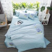 Trọn Bộ Chăn Ga Edena Cotton Đặc Biệt 524, trọn bộ 5 món. - Bộ Ga Phủ - 1m62m