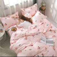 trọn bộ chăn ga gối 5 món chăn trần bông như hình.