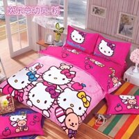 Trọn bộ chăn ga gối kitty đoremon