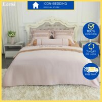 Trọn Bộ Chăn Ga Gối Lụa Tencel Edena Siêu Mềm Mại, Sang Trọng (Mã 773) - Chính Hãng By ICON-BEDDING