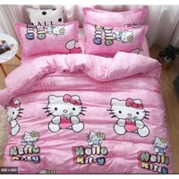 Trọn bộ CHĂN GA GỐI. Nhiều mẫu mới, HOT được trọn mẫu - KITTY HỒNG,BỘ 1M2X2M