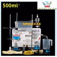 Trọn bộ chưng cất tinh dầu thủy tinh 250ml, 500ml, 1000ml (kiểu khớp nối cao su)